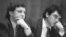 Григорий Явлинский и Борис Немцов на встрече экономистов России, 1992 год