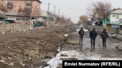 Ош шаары, Навои көчөсү. 21-февраль, 2014-жыл.