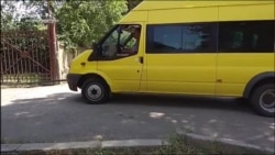 "ინტერტრანსის" დაზიანებული მიკროავტობუსები