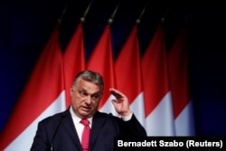 Mađarski premijer Viktor Orban govori na poslovnoj konferenciji u Budimpešti 9. juna.