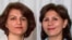 Mahvash Sabet Shahriari and Fariba Kamalabadi were among the Baha'i leaders arrested on July 31. (undated photos)