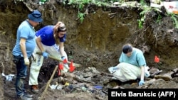 Članovi ICMP-a na ekshumaciji na planini Igman nadomak Sarajeva, Juni 2019. 