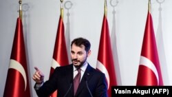 Turkish Finance Minister Berat Albayrak (file photo)