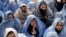 Afghan widows at a CARE lecture in Kabul in January 2006