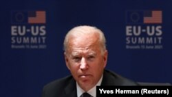 Președintele SUA Joe Biden la Summit-ul SUA-UE, 15 iunie, 2021