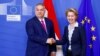 Orbán Viktor és Ursula von der Leyen, az Európai Bizottság elnöke, Brüsszelben 2020. február 3-án.