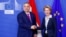 Orbán Viktor és Ursula von der Leyen Brüsszelben 2020. február 3-án