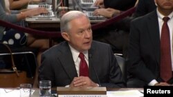 Jeff Sessions la audierea de astăzi