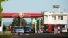 Post de control la intrarea în regiunea transnistreană. 
