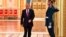 Russian President Vladimir Putin walks past an honor guard as he attends a ceremony at the Kremlin in Moscow.