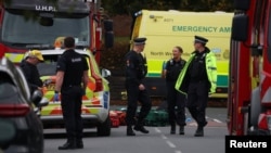 Поліцейські на місці нападу в Манчестері, 2 жовтня 2025 року