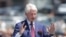 KOSOVO -- Former U.S. President Bill Clinton delivers a speech during the 20th anniversary of the Deployment of NATO Troops in Kosovo in Pristina, June 12, 2019