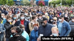 Акція протесту білоруської опозиції в Мінську, 24 травня 2020 року