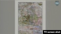 Karta s pronađenim lokacijama masovnih grobnica