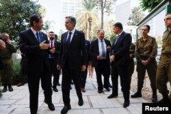 Sekretari amerikan i Shtetit, Antony Blinken, gjatë vizitës në Izrael më 3 nëntor 2023.