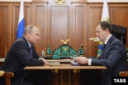 Володимир Путін та Володимир Мединський