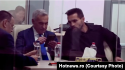 Eugen Sechila cu Călin Georgescu înainte de interviul acordat de fostul candidat la președinție publicației Gândul