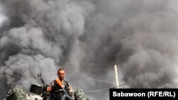 Жанкечтинин жардыруусунан кийин. Кабул, 2-май, 2012-жыл.