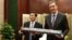 Jin Čunšeng predsednik China Railway Construction Corporation i premijer Srbije Aleksandar Vučić tokom razgovora o izgradnji pruge Beograd-Budimpešta
