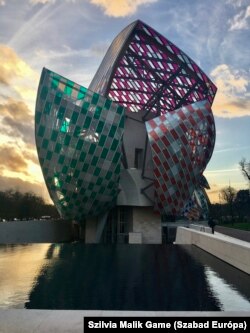 A Louis Vuitton Fondation épülete 2017. február 23-án