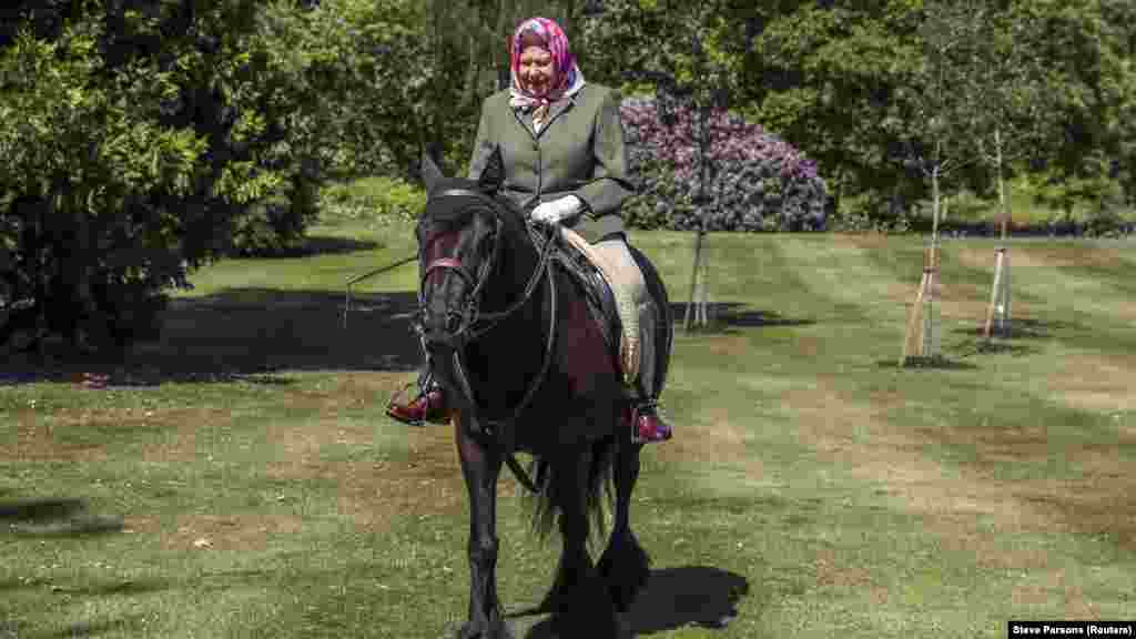 Кралицата на коњ во Винзор хоум парк