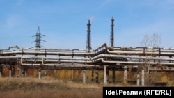 Территория предприятия "Уфахимпром". 2019 год