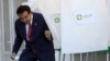 Президент Міхеїл Саакашвілі під час голосування в Тбілісі