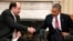 Iraqi Prime Minister Nuri al-Maliki (left) shakes hands with U.S. President Barack Obama after a meeting at the White House in Washington in November.