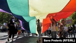 П’ятий гей-парад у Подгориці, Чорногорія, 23 вересня 2017 року