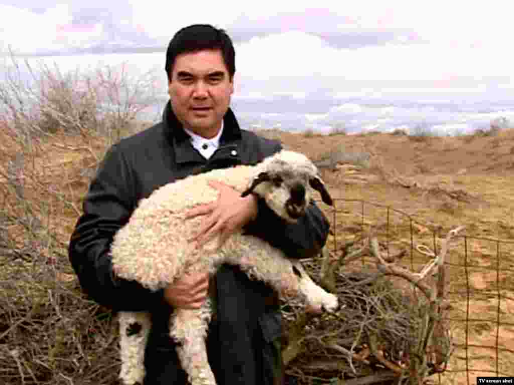 Президент с козочкой.