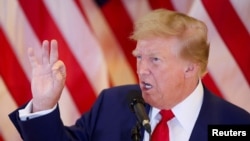 Donald Tramp na pres konferenciji u Njujorku 31. maja