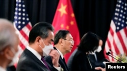 Primele negocieri directe între șefii diplomațiilor din Statele Unite și China, Alaska, 18 martie 2021. 