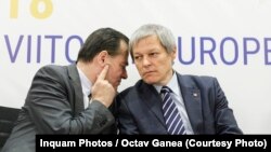 Ludovic Orban, liderul PNL alături de Dacian Ciolos, președintele PLUS, formatiune aflată în alinață cu USR