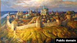 Казань периода Казанского ханства. Картина Фирината Халикова