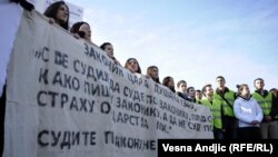Studentski protesti protiv Haškog tribunala decembra 2012., ilustrativna fotografija