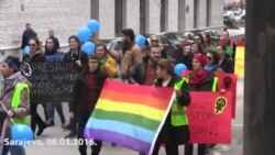 Osmomartovski marš u Sarajevu i Banjaluci