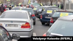 Під час одного з протестів «євробляхерів» у Києві