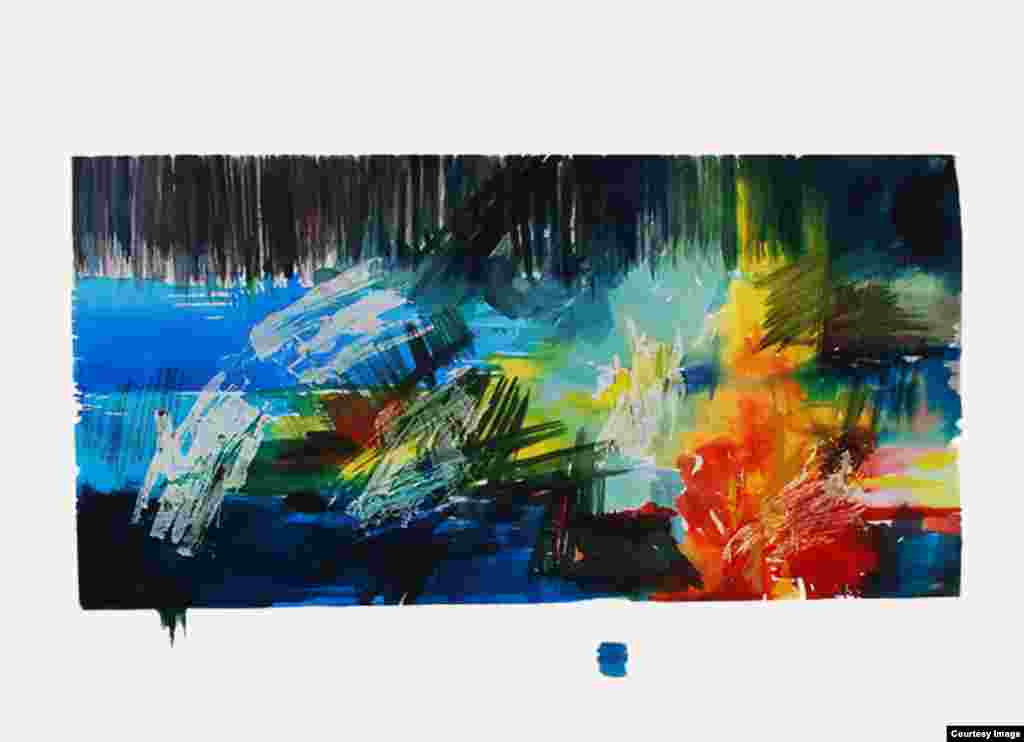 შავი ზღვა. აკვარელი. 2013 წელი