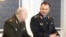 Глава КГБ Беларуси Иван Тертель (слева) и министр внутренних дел Иван Кубраков перед совещанием о состоянии общественно-политической ситуации в стране, Минск, 29 марта 2021 года. Архивное фото