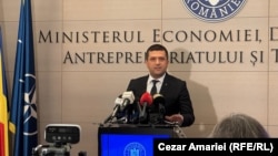 Ministrul Economiei, Radu Miruță.