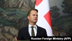 Архивска фотографија, Данскиот министер за надворешни работи, Јепе Кофод