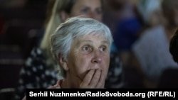 Під час показу фільму Дмитра Джулая «Буча. Яблунська» у Бучі. 8 червня 2025 року