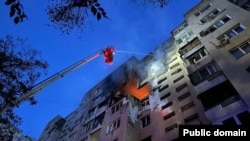 Одессада дрон тийген көп кабаттуу үй, 3-июль, 2025-жыл. 