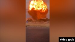 Жамбылдагы аскердик кампадагы жарылуу. 