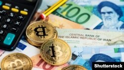 Kriptovaluta, euró és iráni riál. 