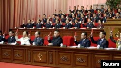 Sjevernokorejski lider Kim Jong-un prisustvuje 8. kongresu Radničke partije u Pjongjangu, Sjeverna Koreja, 13. januara 2021.