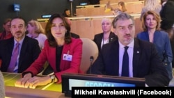 Грузинская делегация на Генассамблее ООН