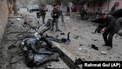 Afganistanski novinari u Kabulu, februar 2021.