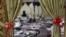 The inside of a wedding hall in Kabul that was the scene of a previous bombing, in November 2018.