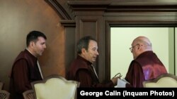 Judecătorii CCR Gheorghe Stan, Valer Dorneanu și Cristian Deliorga 